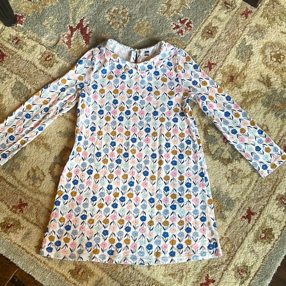 Tea Collection collared cotton floral dress